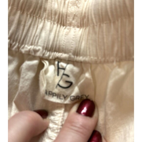 NWT Happily Grey Womens Two-Tone Cargo Pants Cream & Olive Size XL - Picture 6 of 10